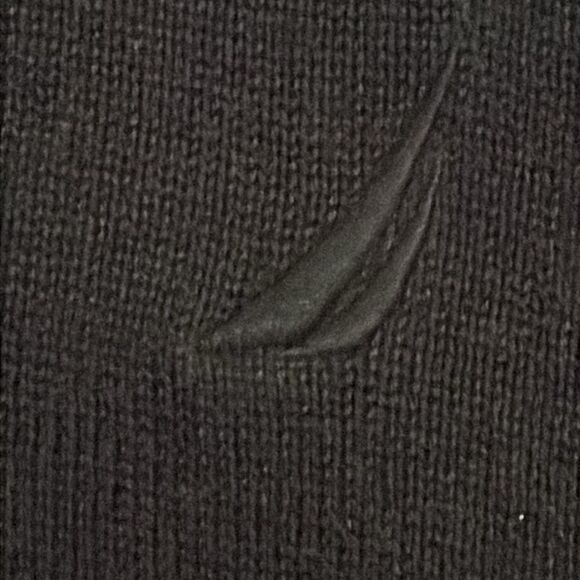 Nautica Black Cotton Knit 1/4 Zip Sweater Top Mens Size Extra Large Mock Neck - Picture 6 of 10